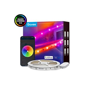 GOVEE RGBIC WI-FI + BLUETOOTH LED STRIP LIGHTS WITH PROTECTIVE COATING (5M)