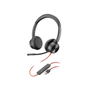 POLY BLACKWIRE 8225 STEREO USB-C HEADSET +USB-C/A ADAPTER (8X223AA)