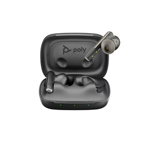 POLY VOYAGER FREE 60 UC CARBON BLACK EARBUDS + BT700 USB-C ADAPTER + BASIC CHARGE CASE (7Y8H4AA)