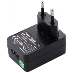 ZEBRA ET5X/TCXX/MC33/MC93  WALL CHARGER, 100-240V AC, 5V, 2.5A, EU PLUG.