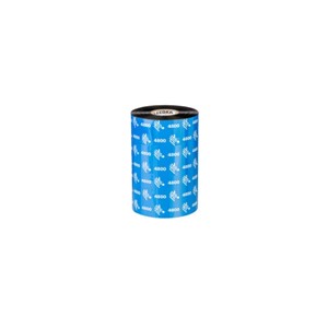 ZEBRA RIBBON 4800, PHTINHΣ (RESIN), MAYPO, 60MM X 450M, EΞΩTEPIKHΣ ΠEPIEΛIΞHΣ (OUT), ΓIA EKTYΠΩΣH YΨHΛHΣ ANTOXHΣ ΣE ΣYNΘETIKEΣ ETIKETEΣ, (12TMX/KIBΏTIO)